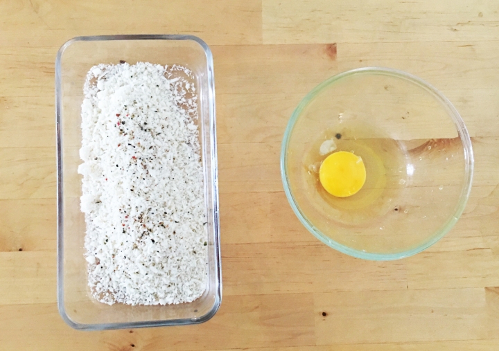 Separate dry ingredients from wet